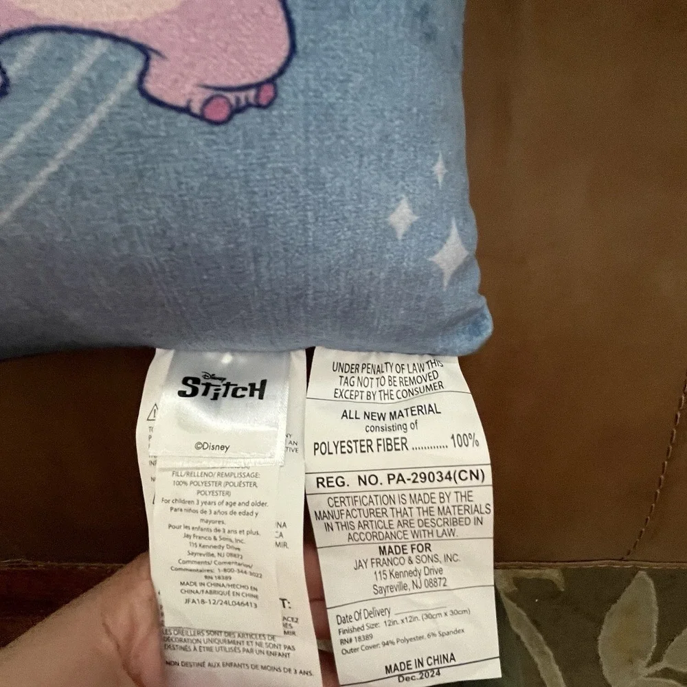 Lilo & Stitch Decorative Pillow Angel/Stitch Duo Disney Kawaii Brand New‎ w/Tags